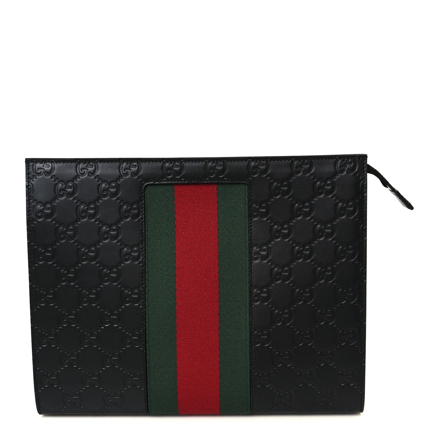 Gucci Guccissima Signature Web New Web Cosmetic Case Black 1 of 11