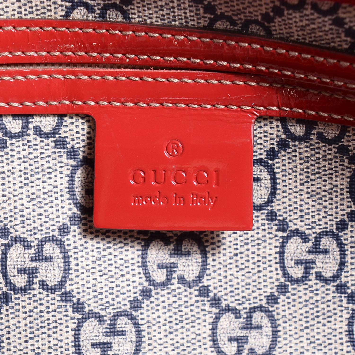 Gucci GG Plus Monogram Tattoo Heart Medium Joy Boston Red 6 of 8