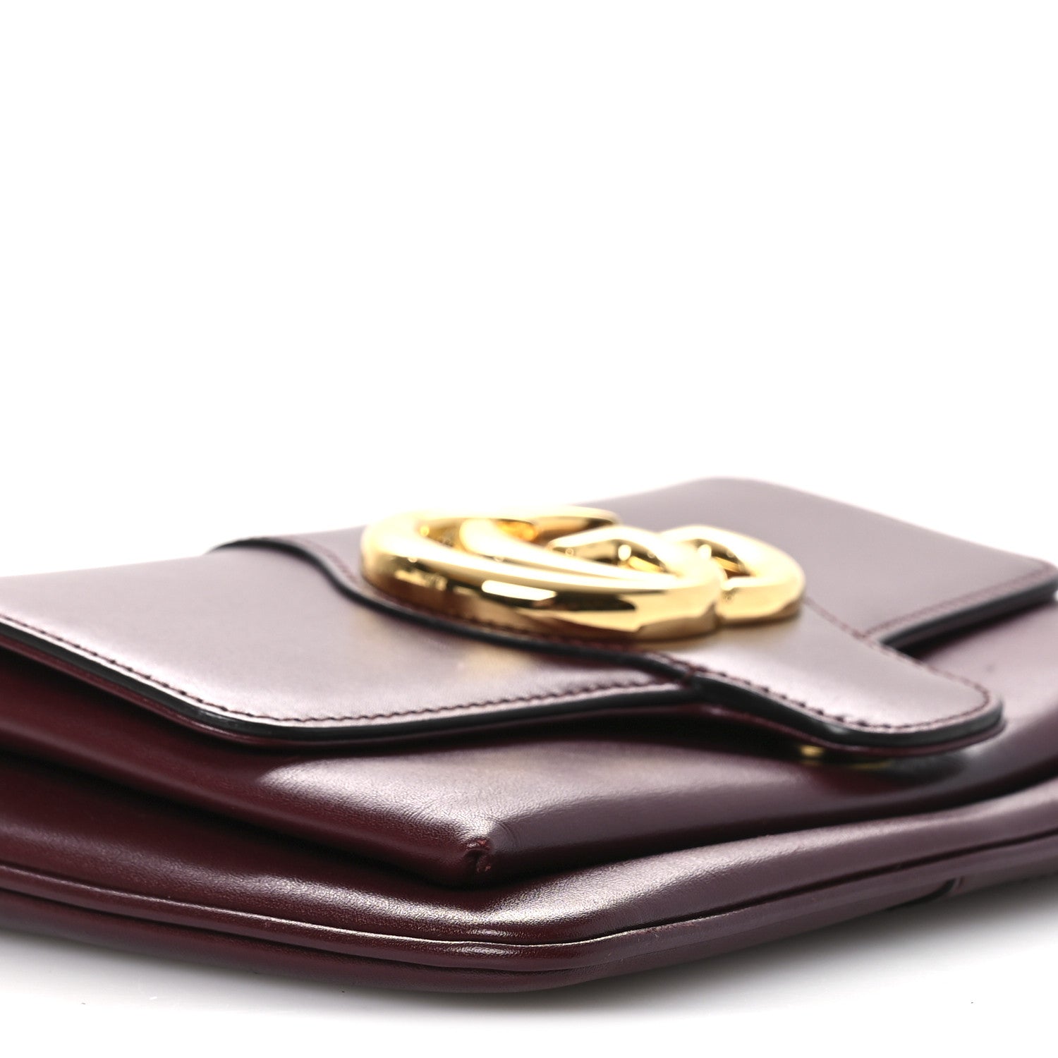 Gucci Vitello Palmellato Lux Small Arli Flap Shoulder Bag Vintage Bordeaux 9 of 13
