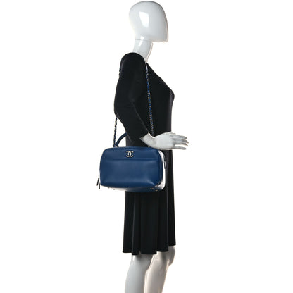 Chanel Calfskin Small Trendy CC Bowling Bag Blue 2 of 11