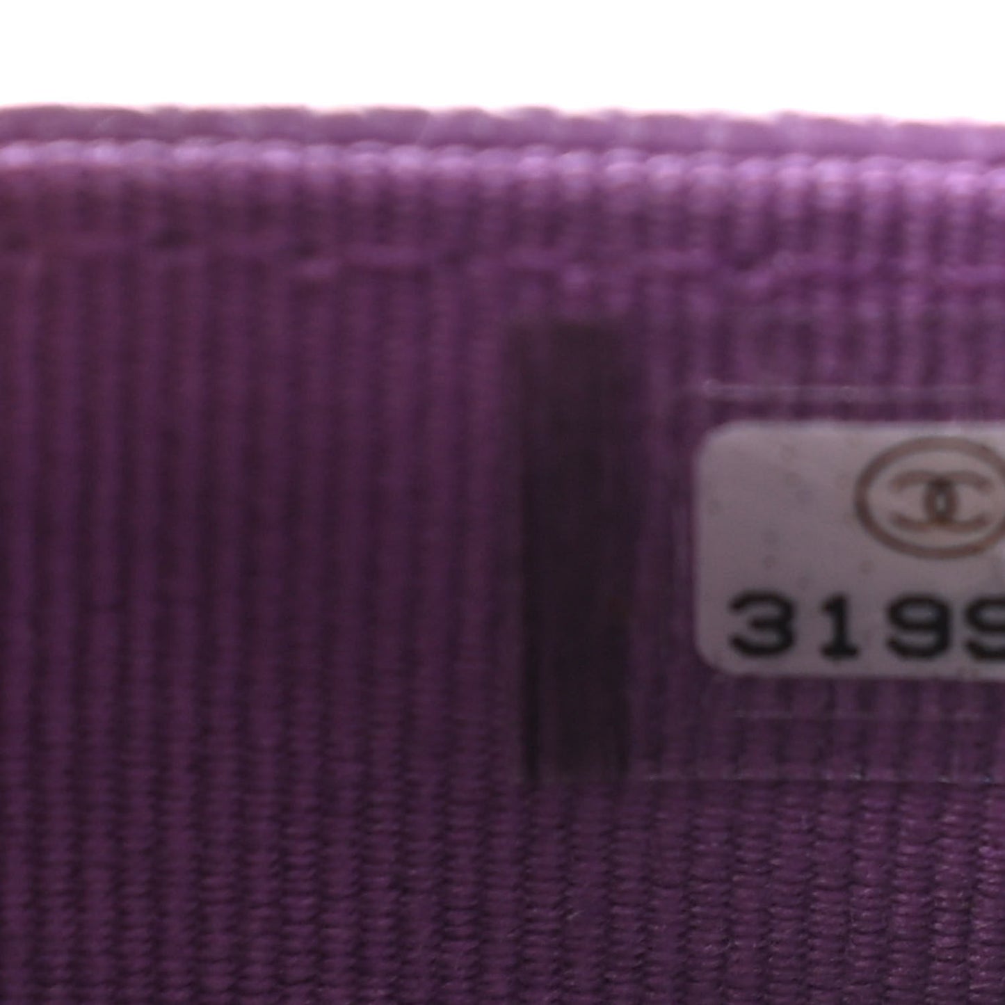 Caviar Quilted Flap Card Holder Wallet Purple