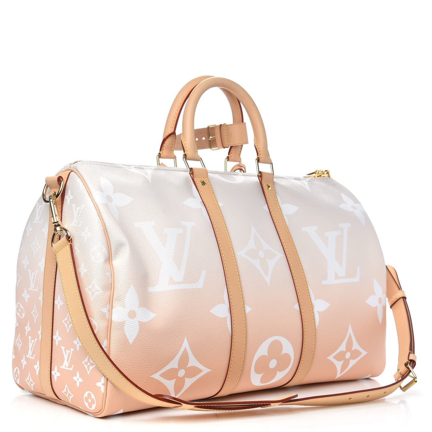 Monogram Giant By The Pool Keepall Bandouliere 45 Brume