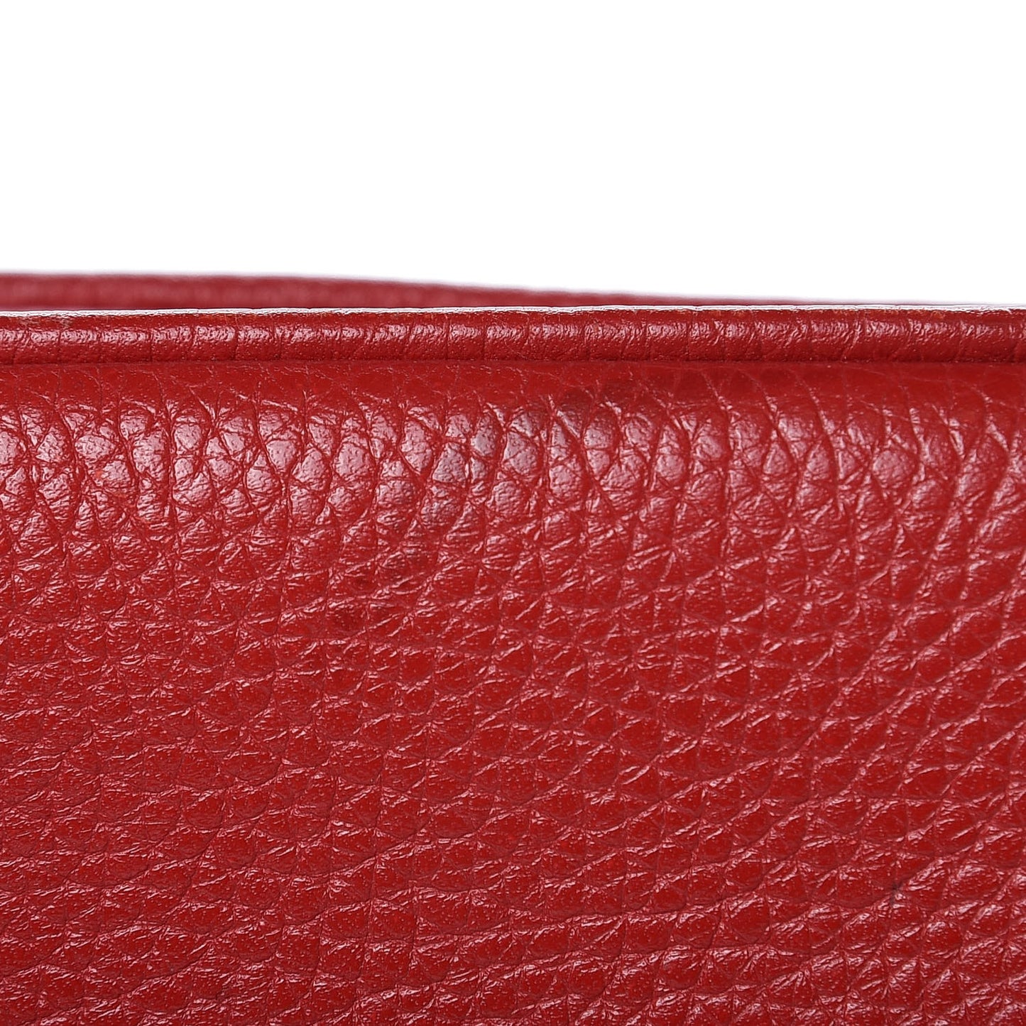 Pebbled Calfskin Small Soho Disco Bag Tabasco Red