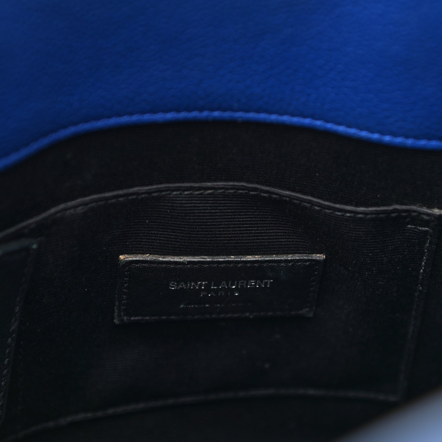 Grained Calfskin Baby Sac De Jour Royal Blue