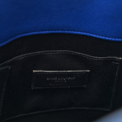 Saint Laurent Grained Calfskin Baby Sac De Jour Royal Blue 10 of 20