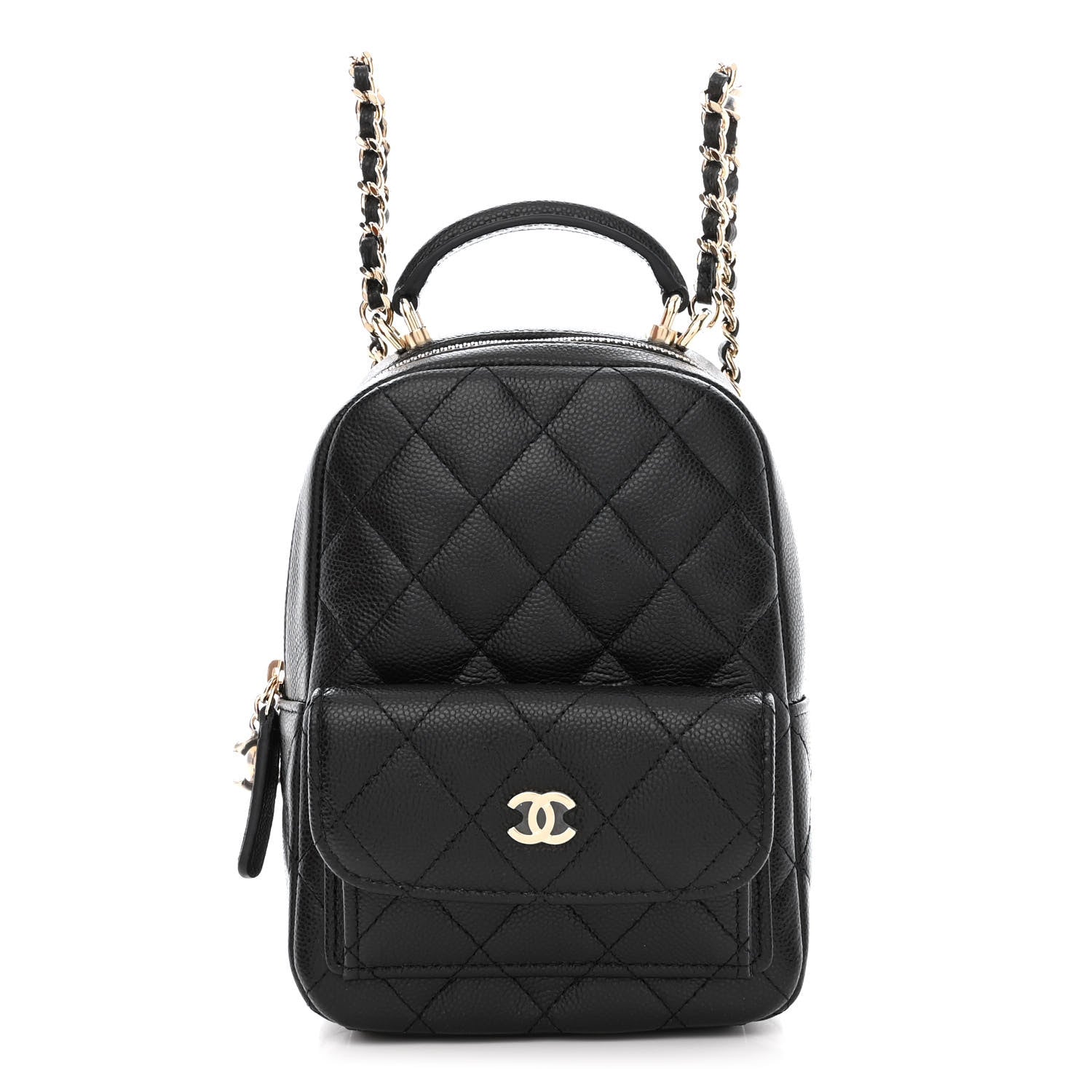 Chanel Caviar Quilted CC Mini Classic Backpack Black 1 of 11