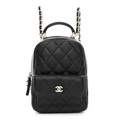 Chanel Caviar Quilted CC Mini Classic Backpack Black 1 of 11