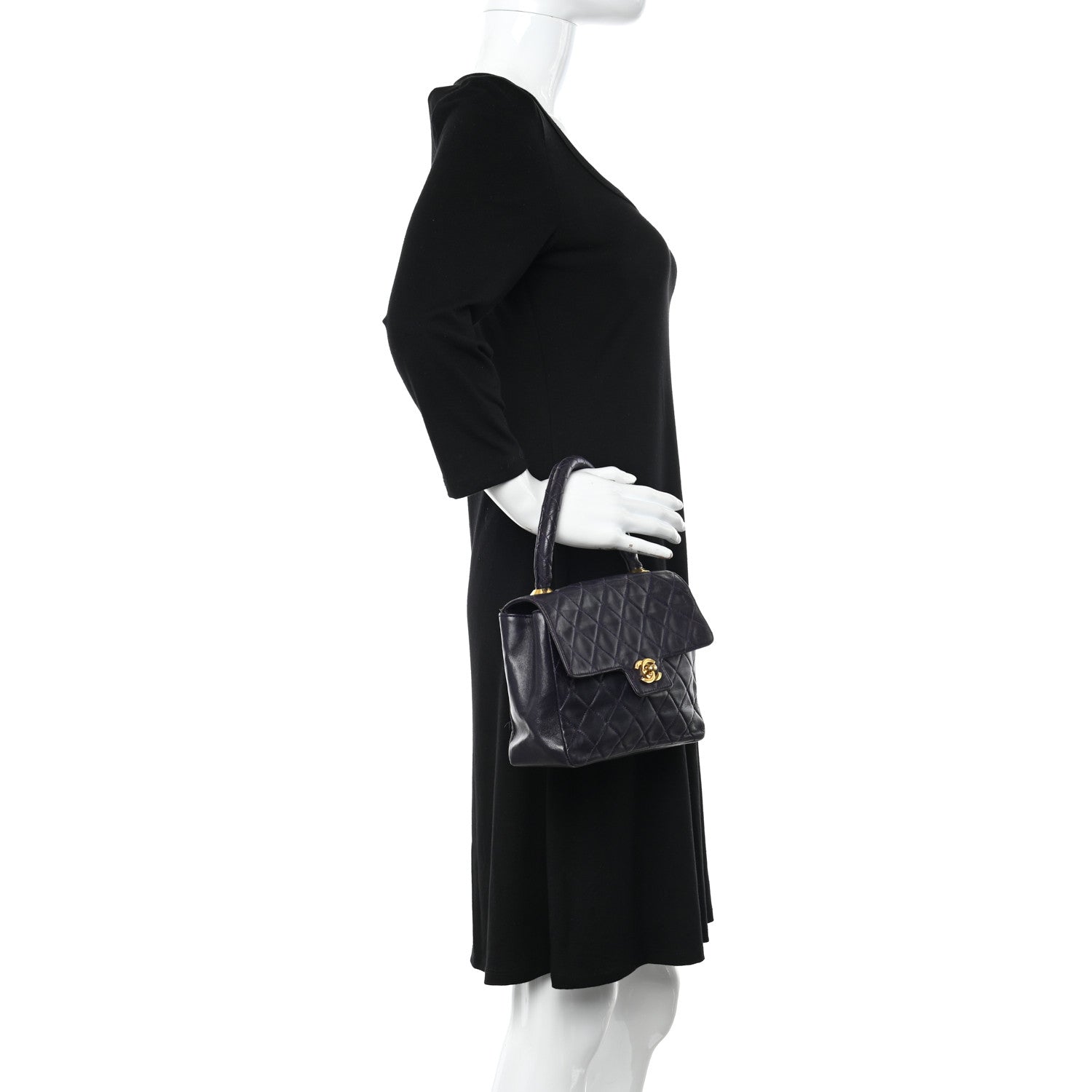 Chanel Lambskin Quilted Medium Kelly Flap Purple 2 of 23