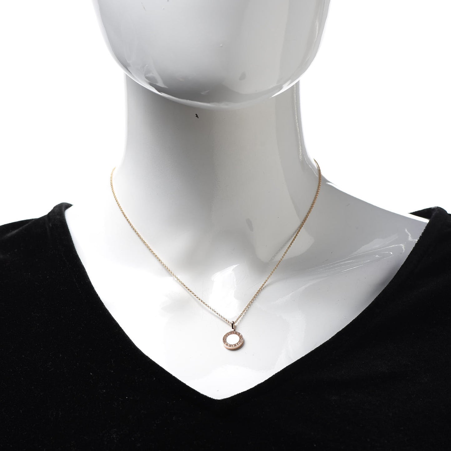 18K Rose Gold Mother of Pearl BVLGARI BVLGARI Pendant Necklace