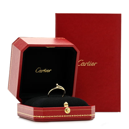 Cartier 18K Yellow Gold Small Juste Un Clou Ring 53 6.5 5 of 5