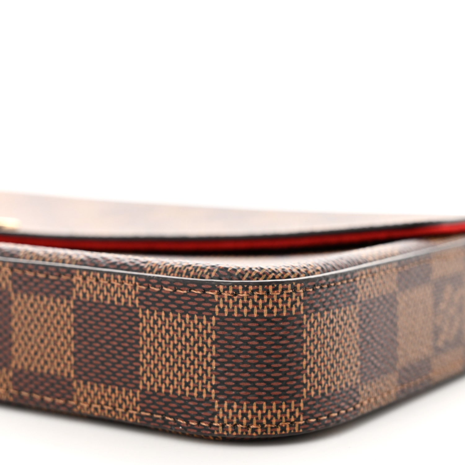 Louis Vuitton Damier Ebene Pochette Felicie Chain Wallet 10 of 11