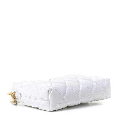 Balenciaga Nappa Calfskin Quilted Touch B Camera Shoulder Bag White 3 of 12