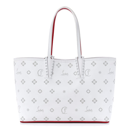 Christian Louboutin Calfskin Loubinthesky Mini East West Cabata Tote White 1 of 12