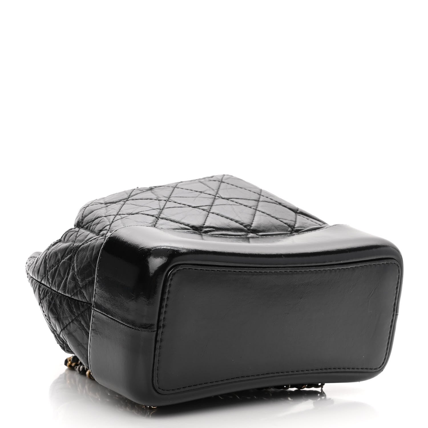 Chanel Aged Calfskin Quilted Small Gabrielle Backpack Black 4 of 11