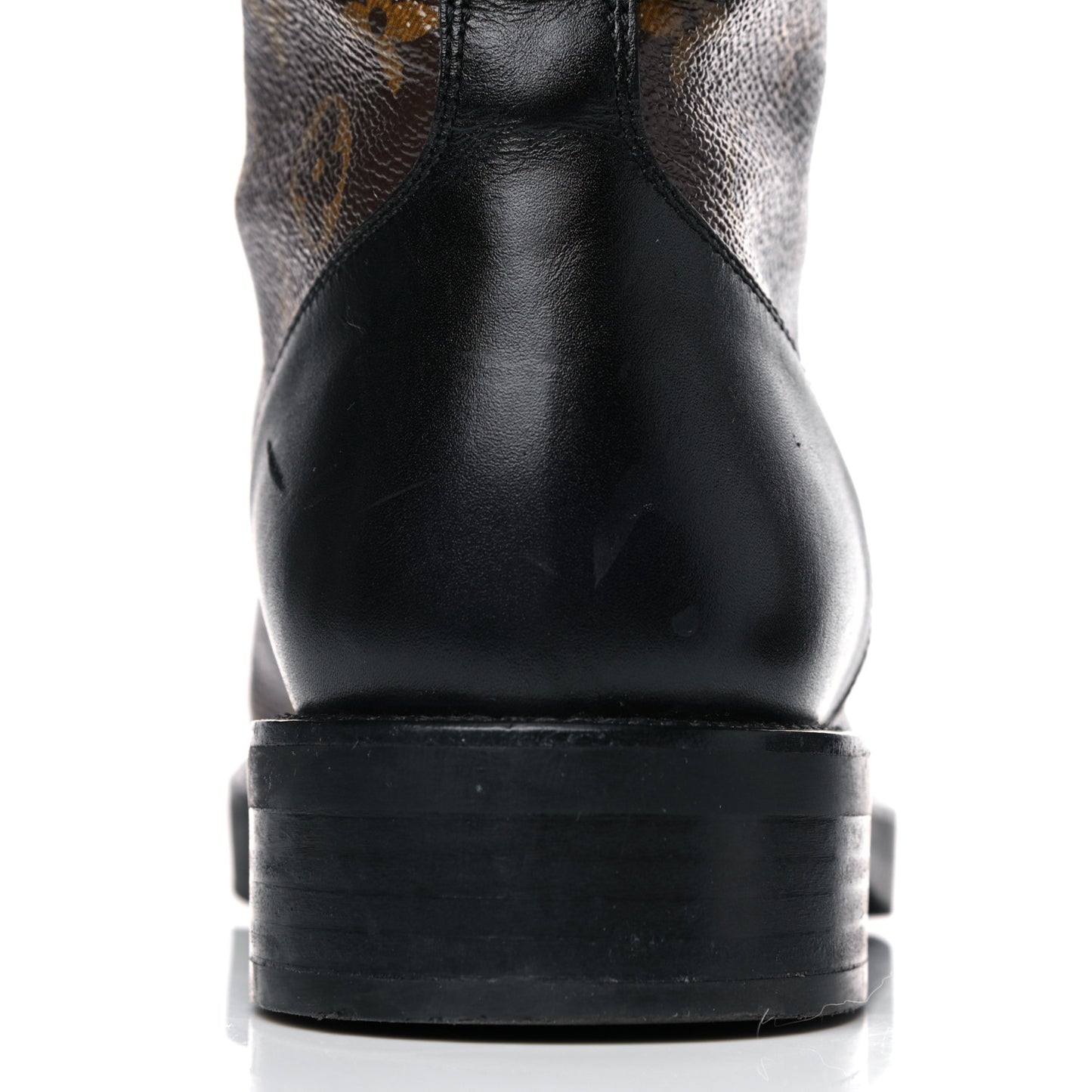 Calfskin Monogram Wonderland Flat Ranger Boots 39 Black