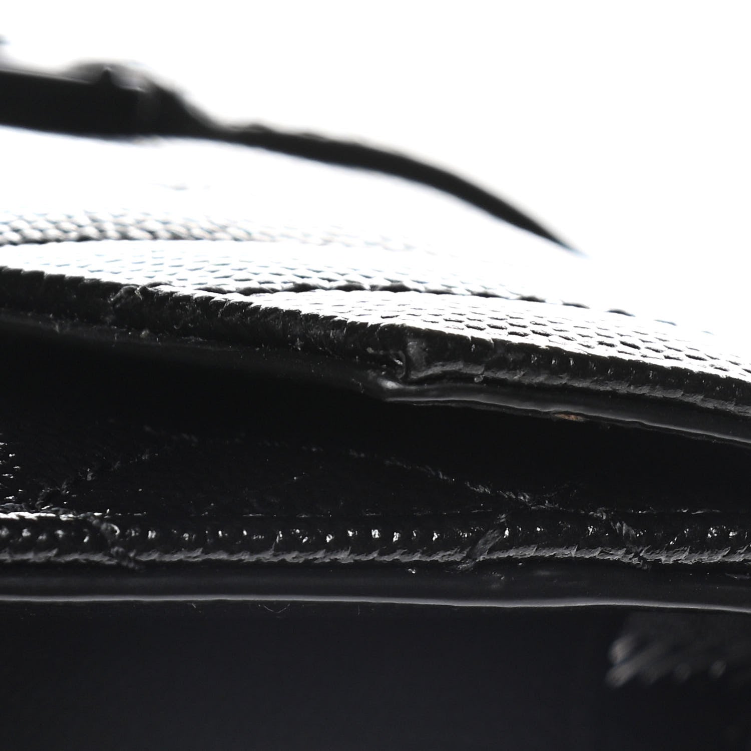 Saint Laurent Grain De Poudre Textured Mixed Matelasse Triquilt Small Monogram Satchel Black 10 of 11