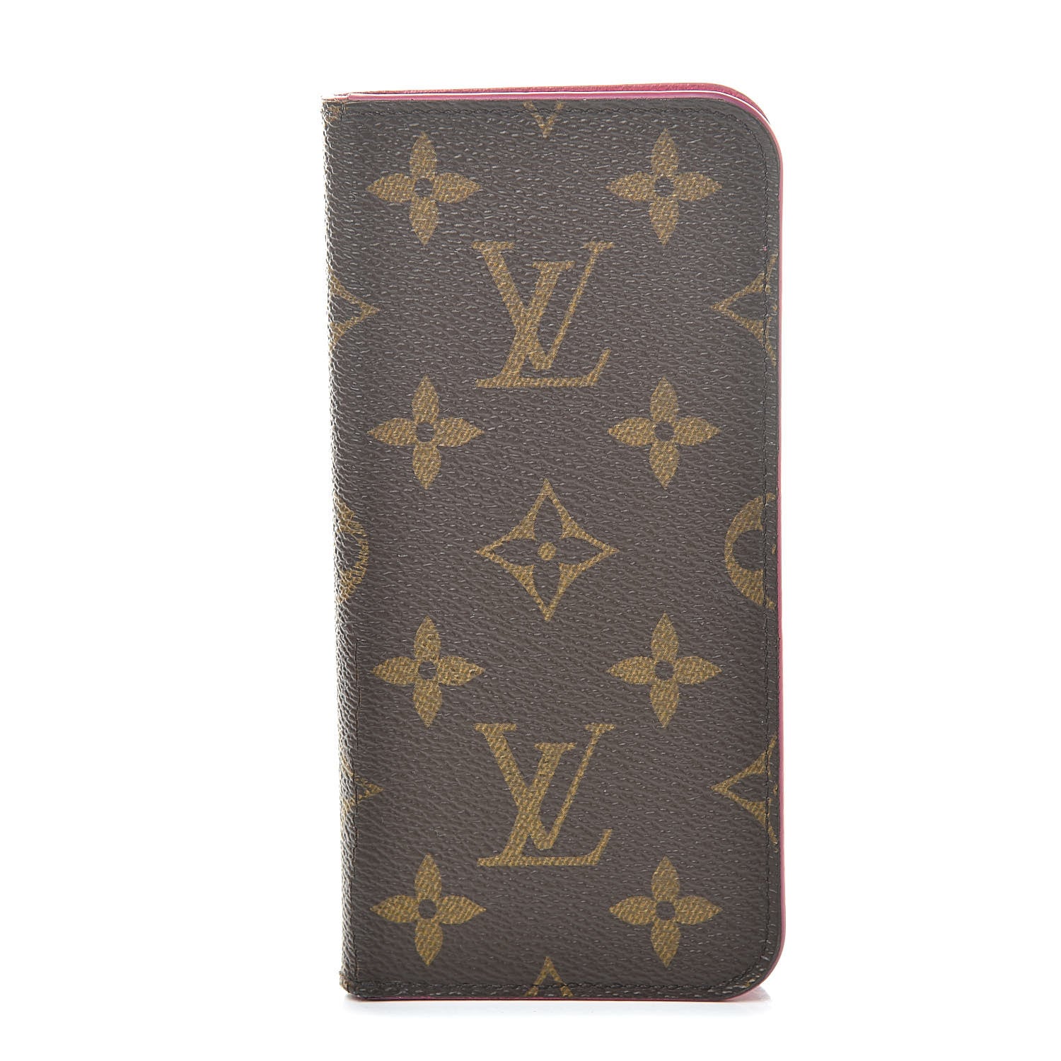 Louis Vuitton Monogram iPhone X Folio Case Rose Pop 1 of 9
