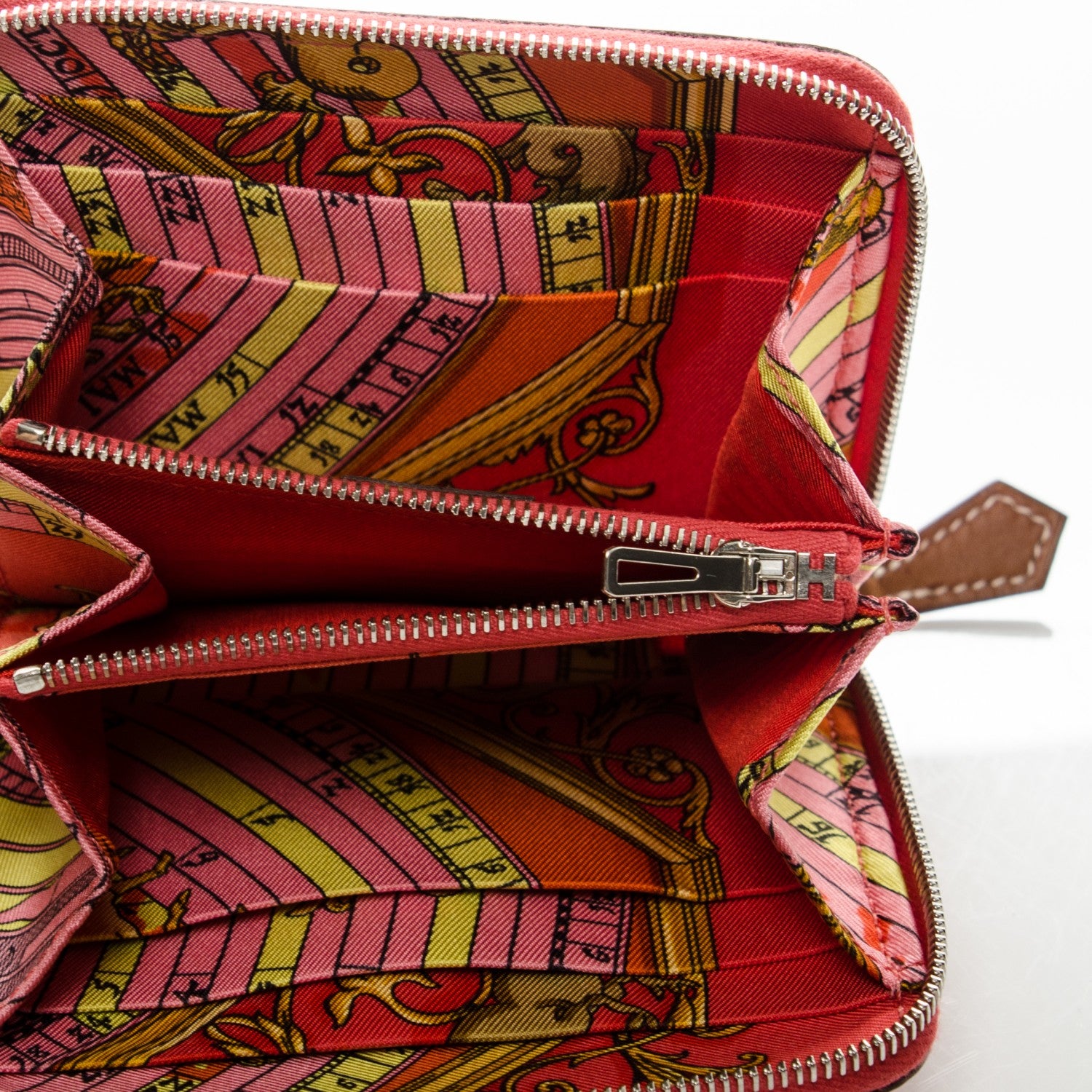 Hermes Epsom Silk'in Compact Wallet Rose Jaipur 5 of 7