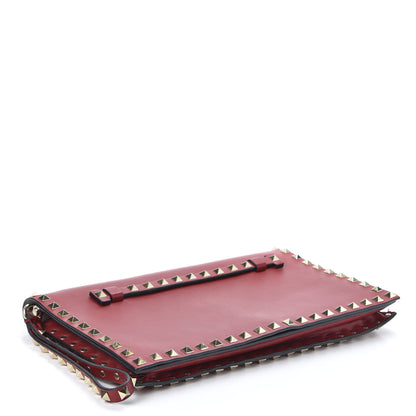 Valentino Garavani Nappa Rockstud Wristlet Clutch Rosso Valentino 3 of 8