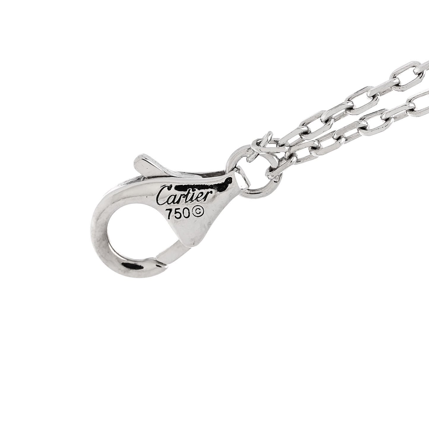 18K White Gold Diamond LOVE Bracelet