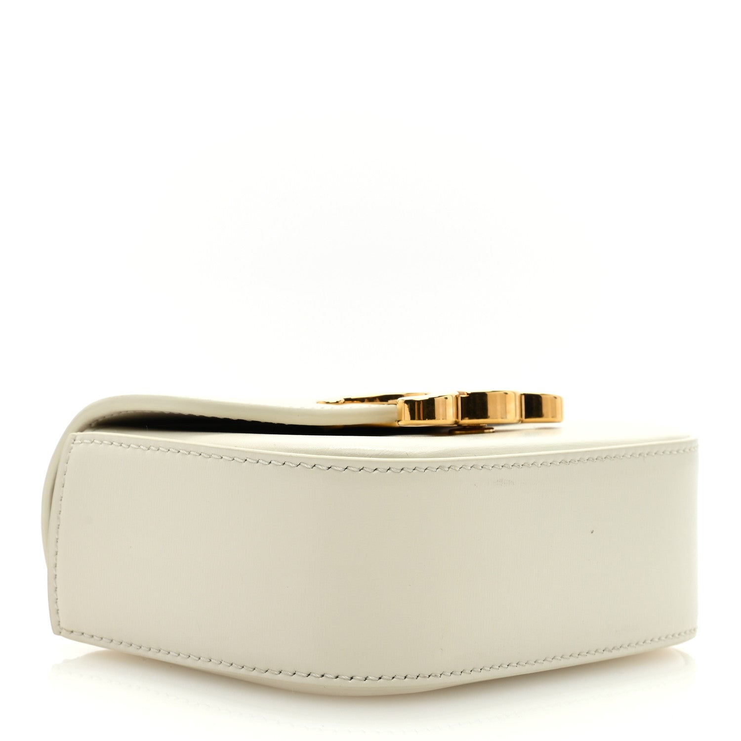 Celine Shiny Calfskin Mini Triomphe White 4 of 10