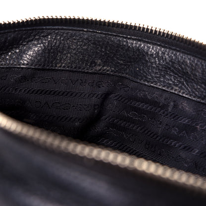 Prada Vitello Daino Top Handle Tote Black 33 of 39