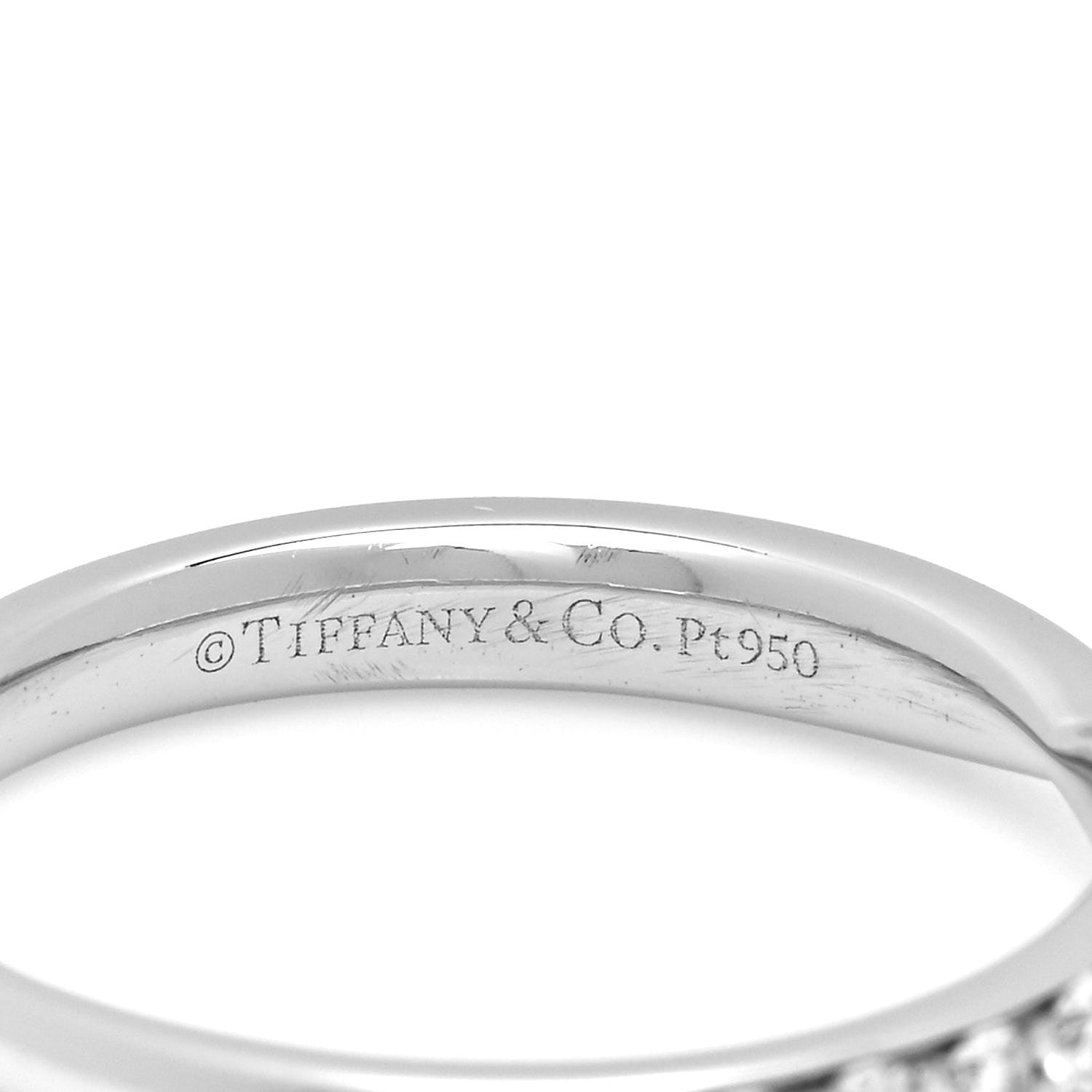 Tiffany Platinum Diamond Harmony Bead-set Band Ring 48 4.5 4 of 5