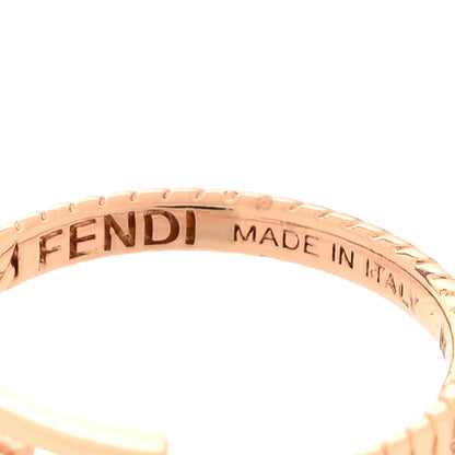 Fendi Metal FF Chain Ring M Gold 4 of 6