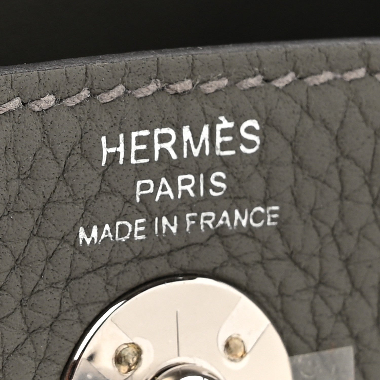 Hermes Taurillon Clemence Mini Lindy 20 Gris Meyer 6 of 12