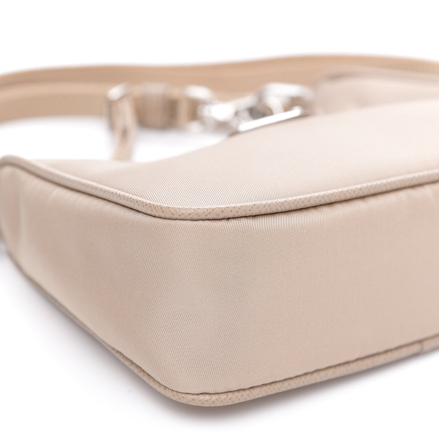 Tessuto Nylon Saffiano Mini Re-Edition 2000 Shoulder Bag Cammeo