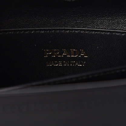 Prada City Calfskin Cuir Medium Mirage Double Bag Black 8 of 11