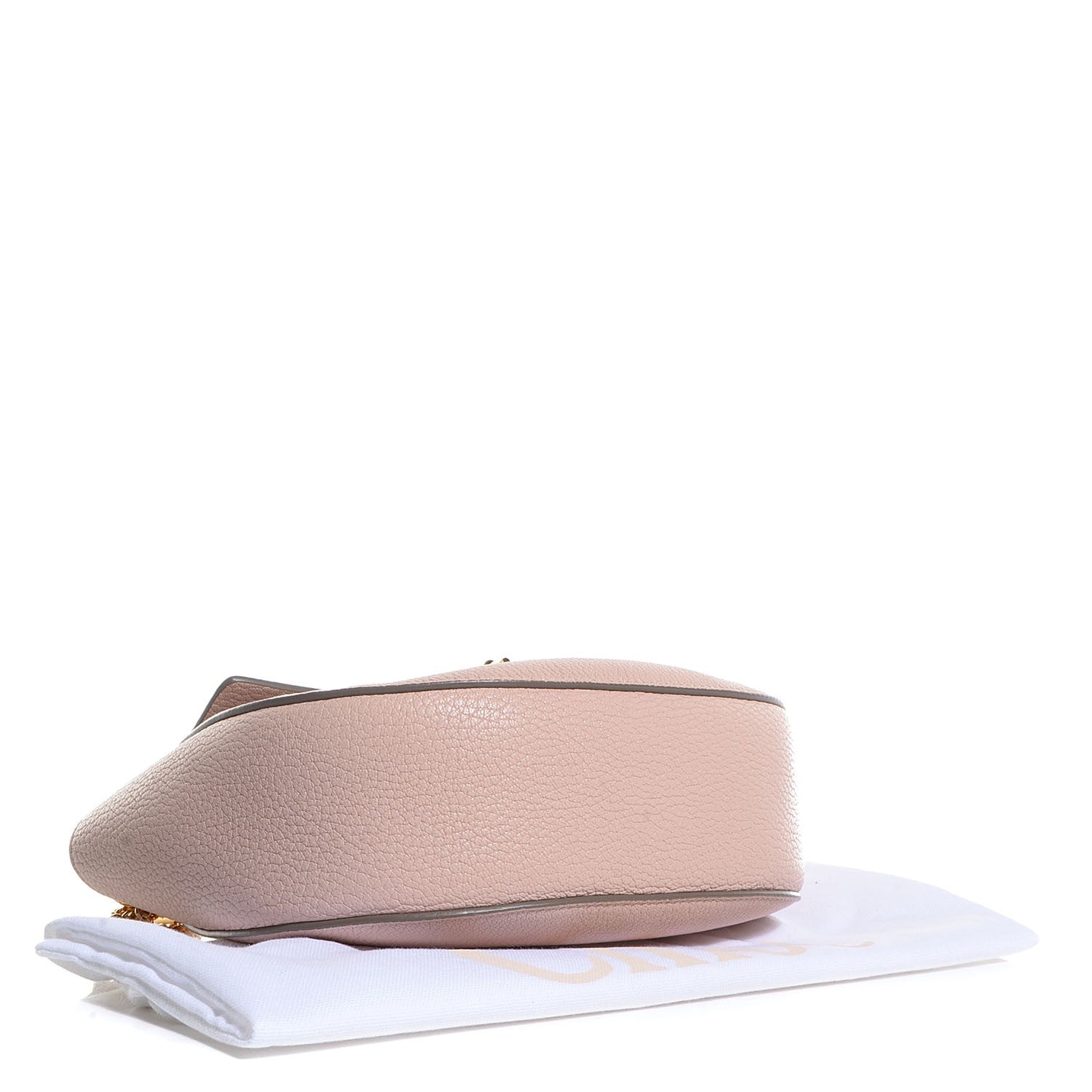 Chloe Grained Calfskin Drew Shoulder Bag Cement Pink 4 of 8