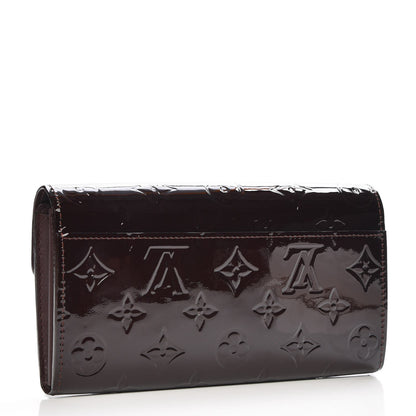 Louis Vuitton Vernis Sarah Wallet NM Amarante 3 of 7