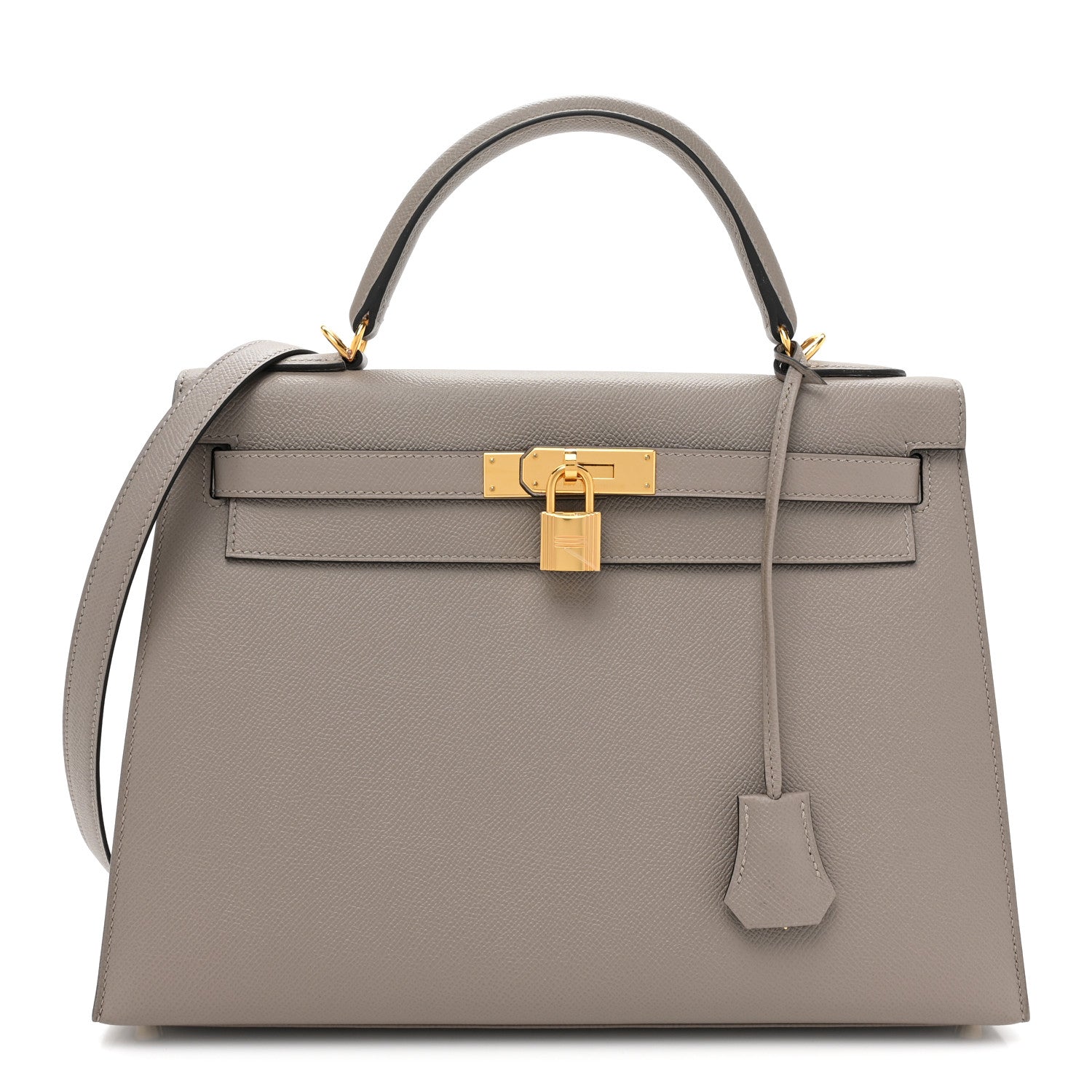 Hermes Epsom Kelly Sellier 32 Gris Asphalt 1 of 9