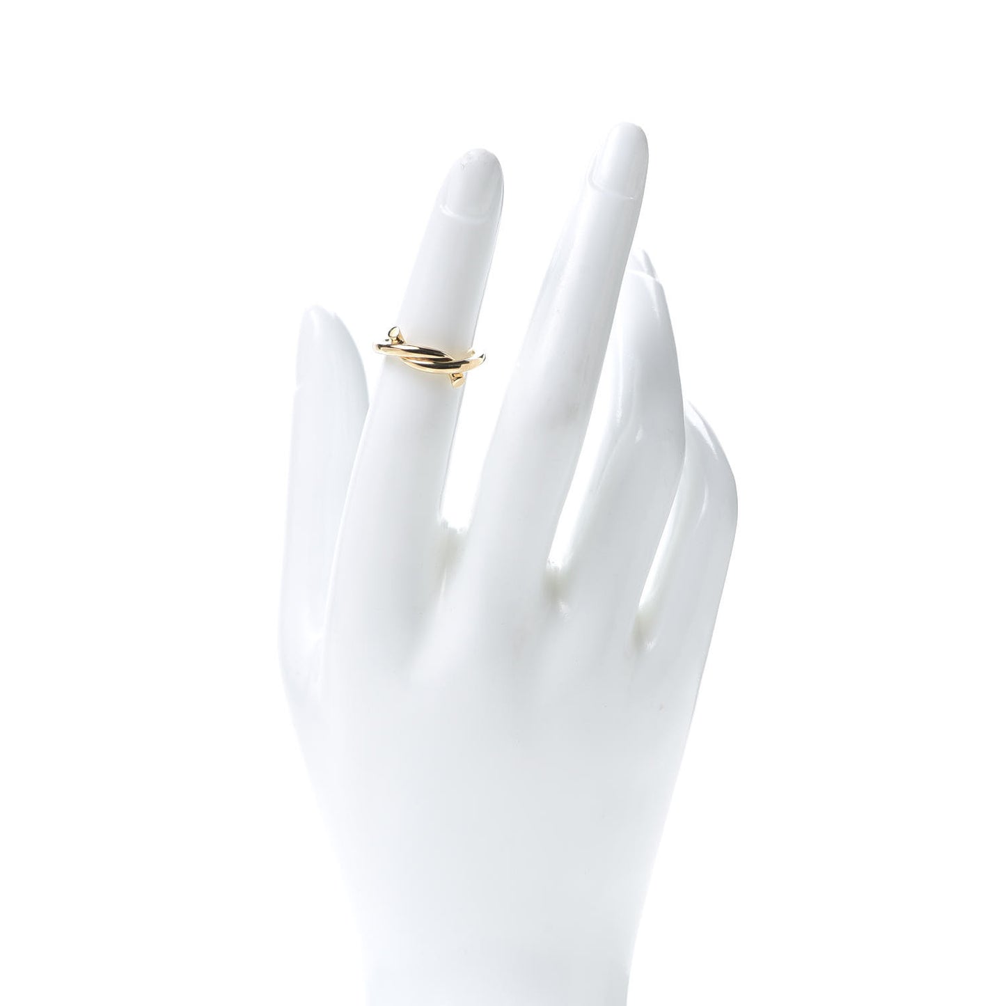 18K Yellow Gold Entrelaces Band Ring 48 4.5