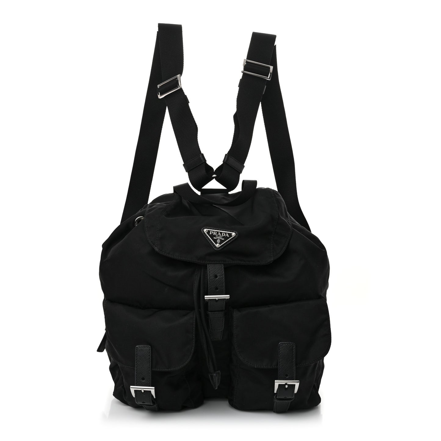 Nylon Vela Medium Backpack Black