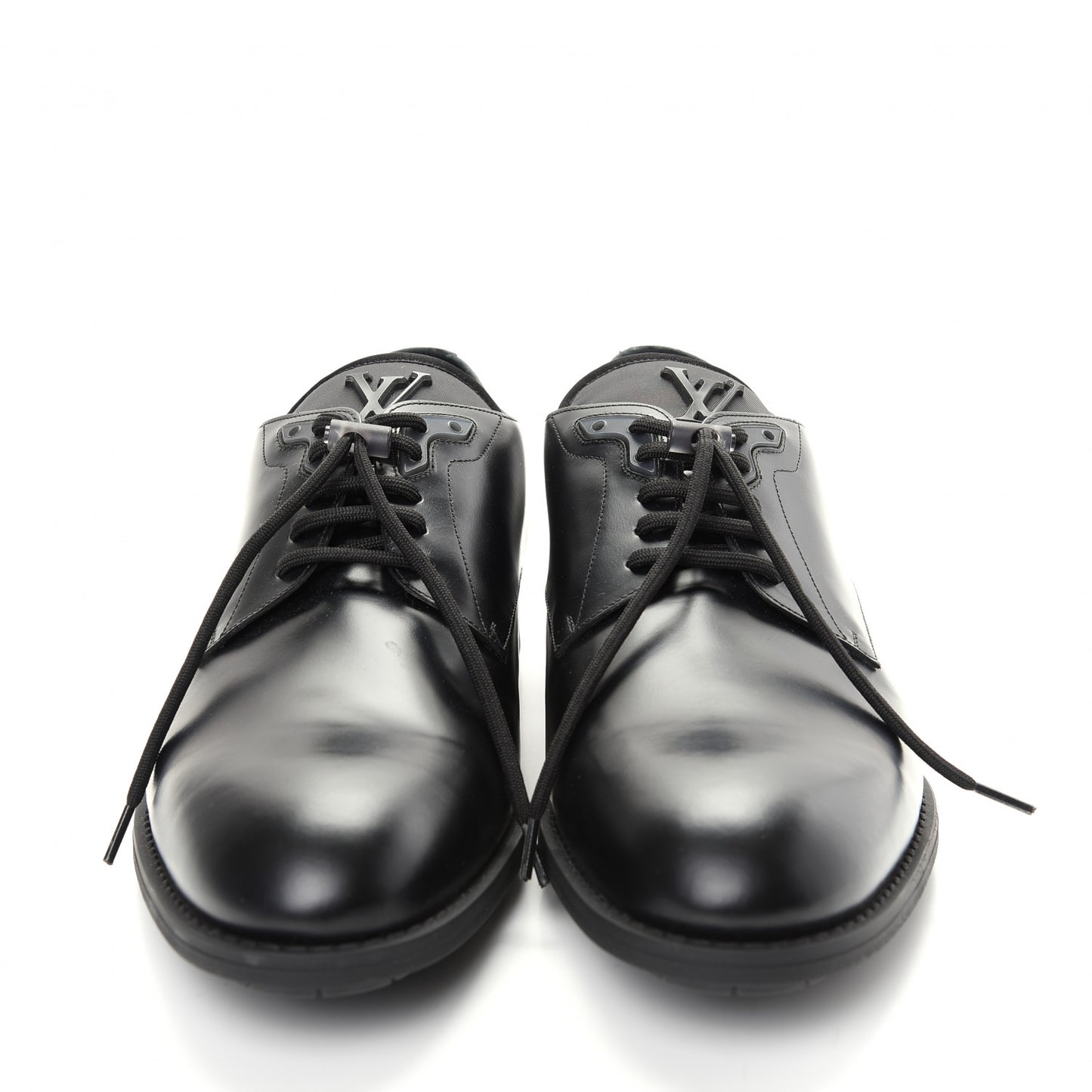 Calfskin Mens Formal Derby Shoes 10 Black