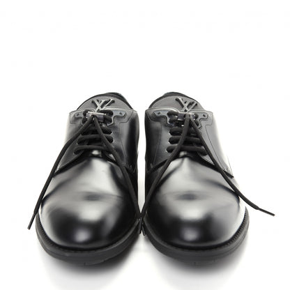 Louis Vuitton Calfskin Mens Formal Derby Shoes 10 Black 2 of 10