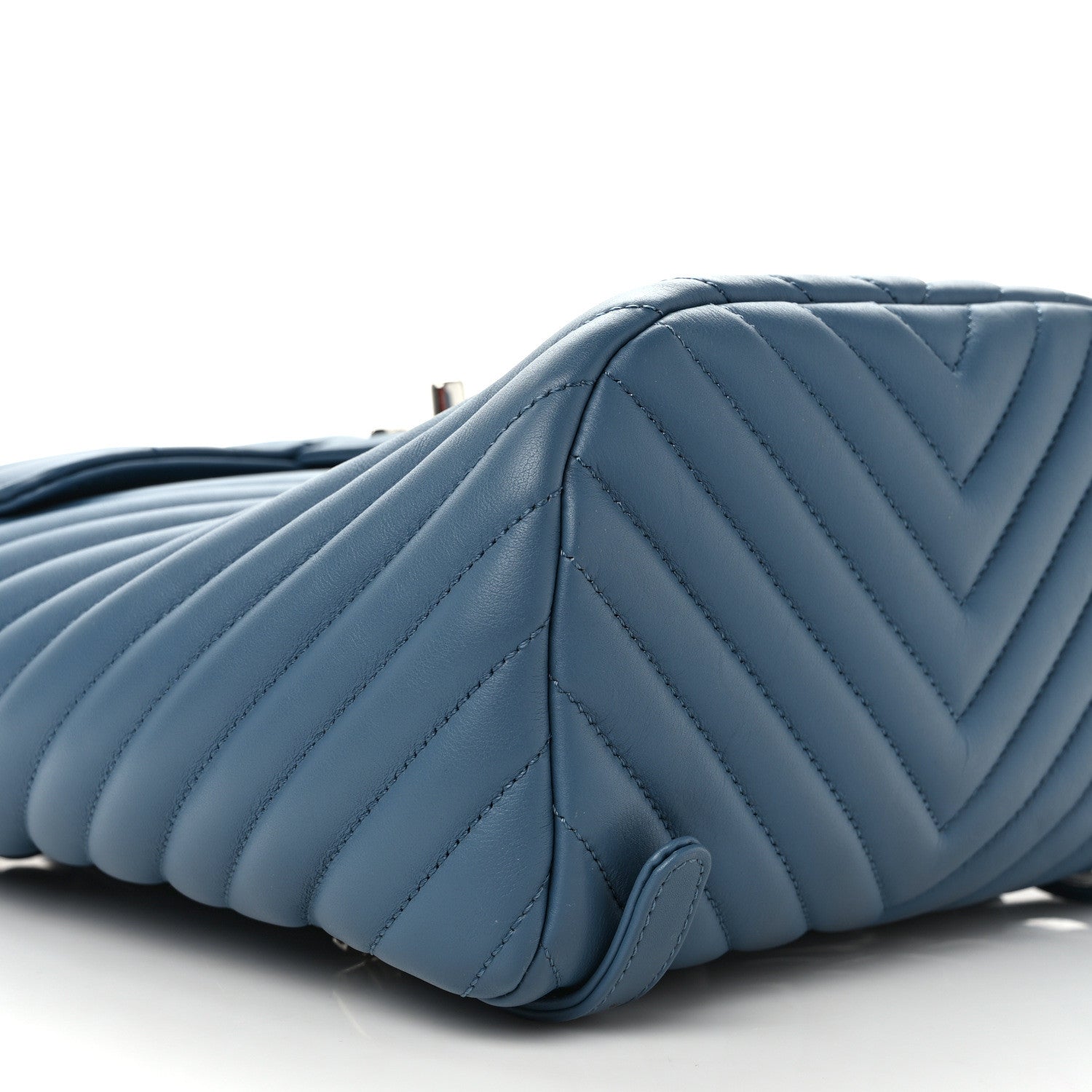 Chanel Calfskin Chevron Quilted Small Urban Spirit Backpack Light Blue 8 of 11