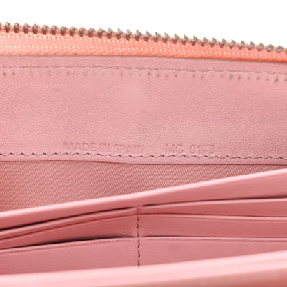 Christian Dior Patent Cannage Lady Dior Continental Zip Wallet Pink 7 of 15