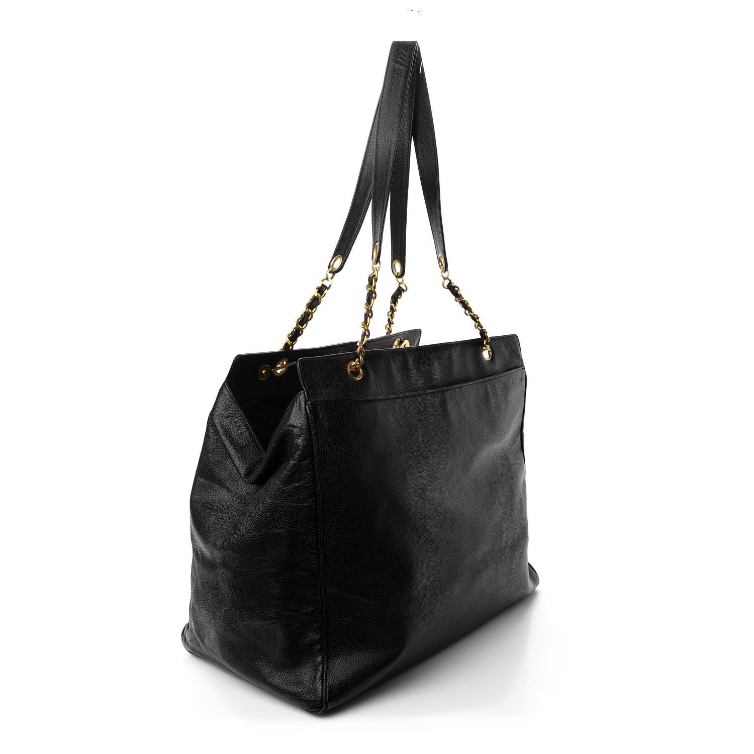 Chanel Caviar CC Shoulder Bag Black 2 of 8