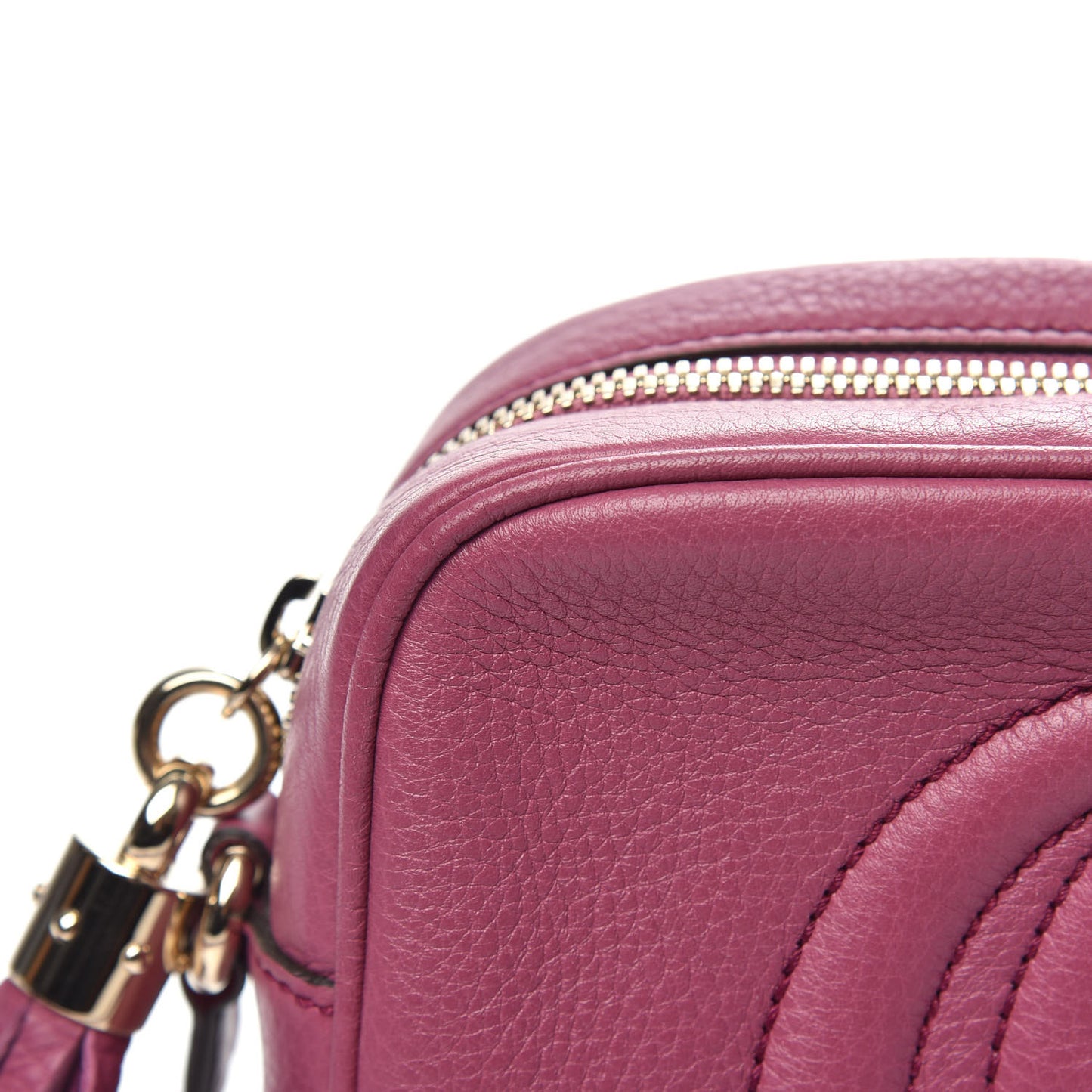 Pebbled Calfskin Small Soho Disco Bag Peonia Flower