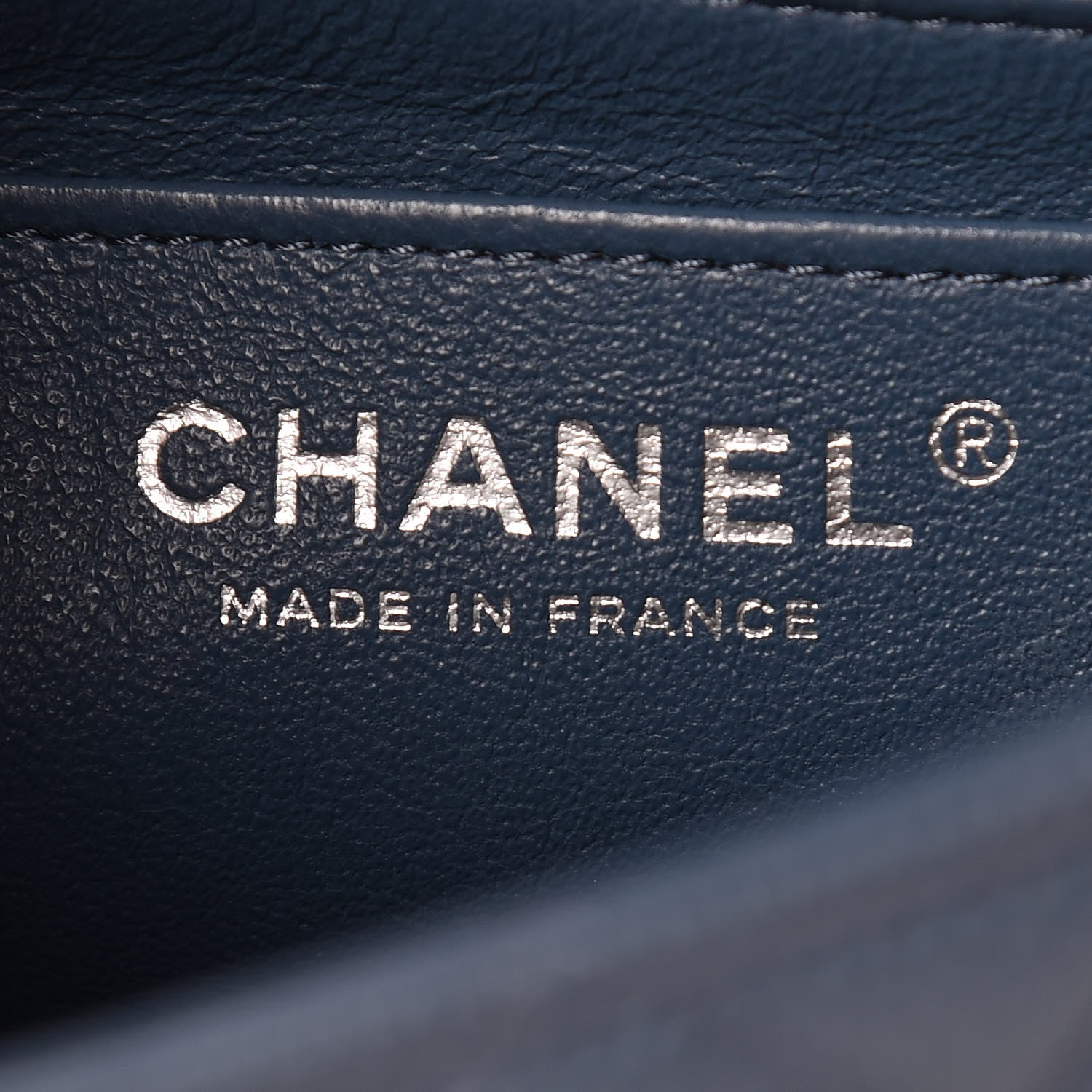 Chanel Caviar Quilted Mini Rectangular Flap Blue 8 of 10