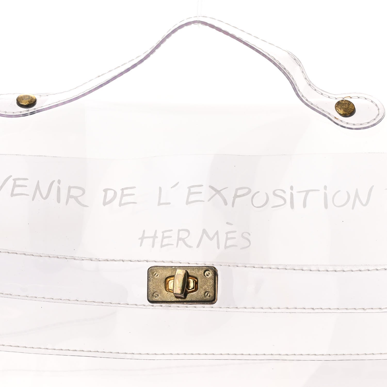 Hermes Vinyl Souvenir De L'Exposition Kelly Transparent 6 of 10