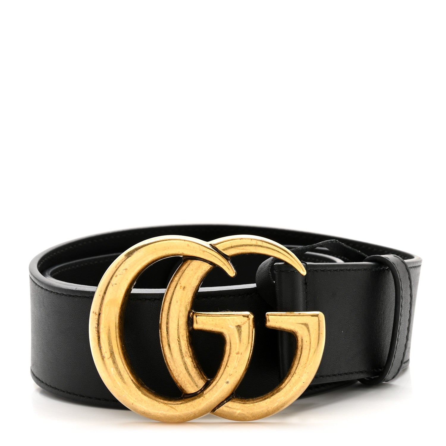 Gucci Calfskin Double G 40mm Belt 80 32 Black 1 of 6