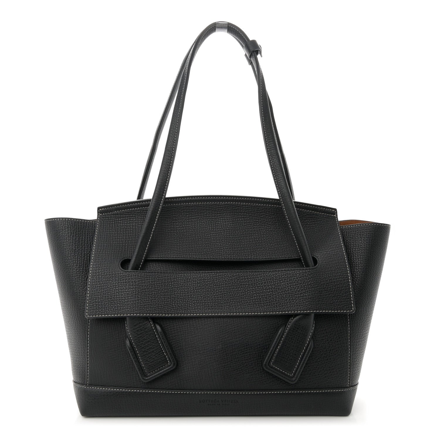 Bottega Veneta Grainy Calfskin Medium Arco Black 1 of 10