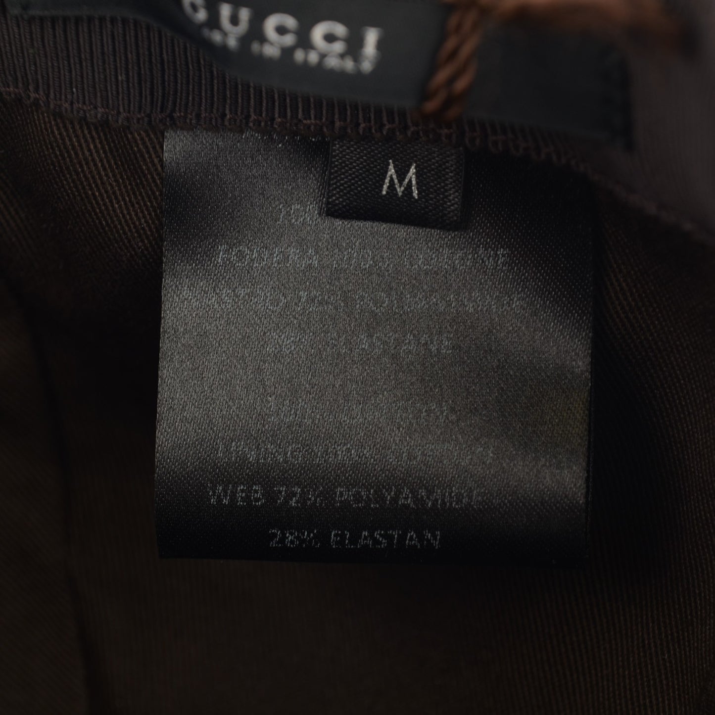 Monogram Web Baseball Hat M Black