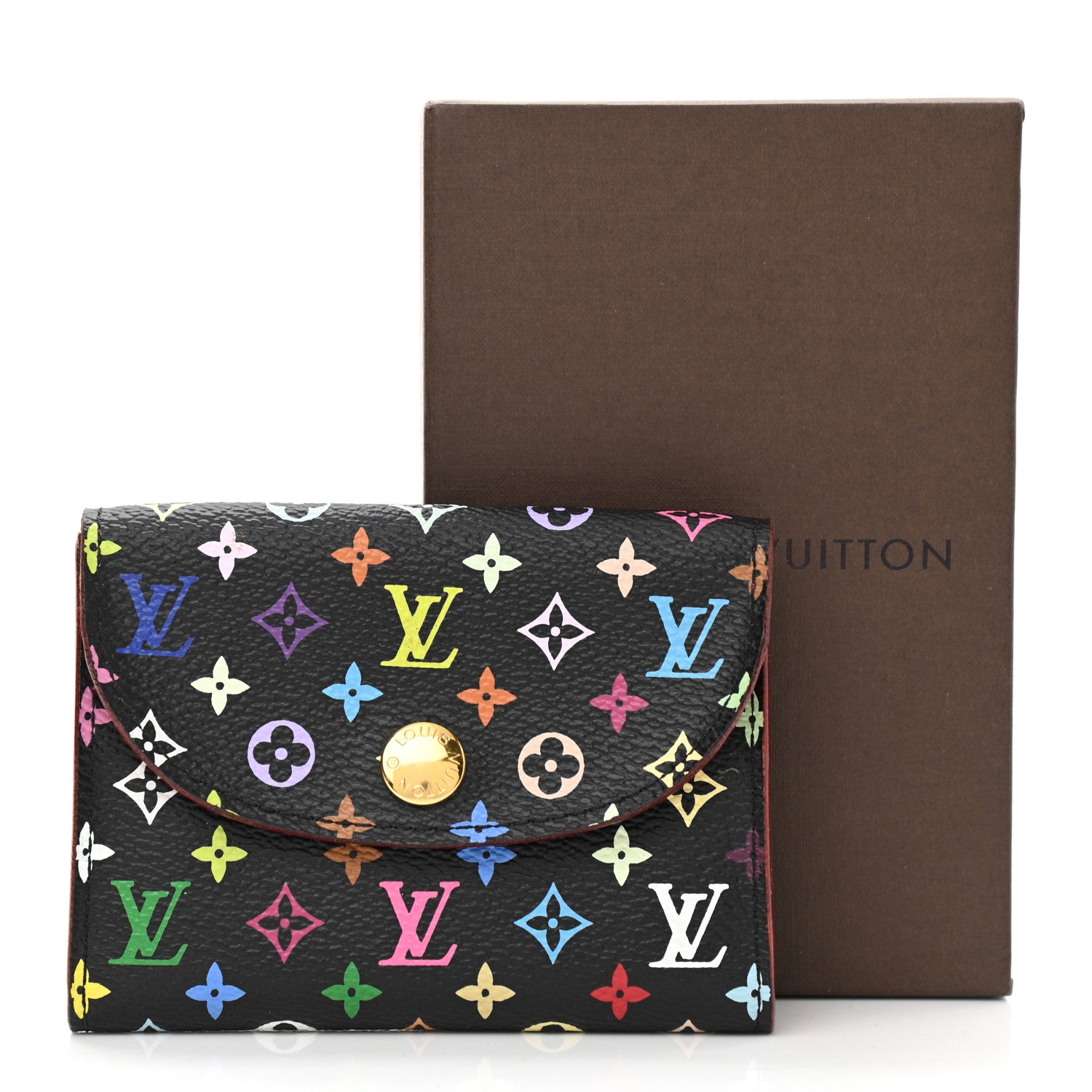 Louis Vuitton Monogram Multicolor Business Card Holder Black Grenade 10 of 10