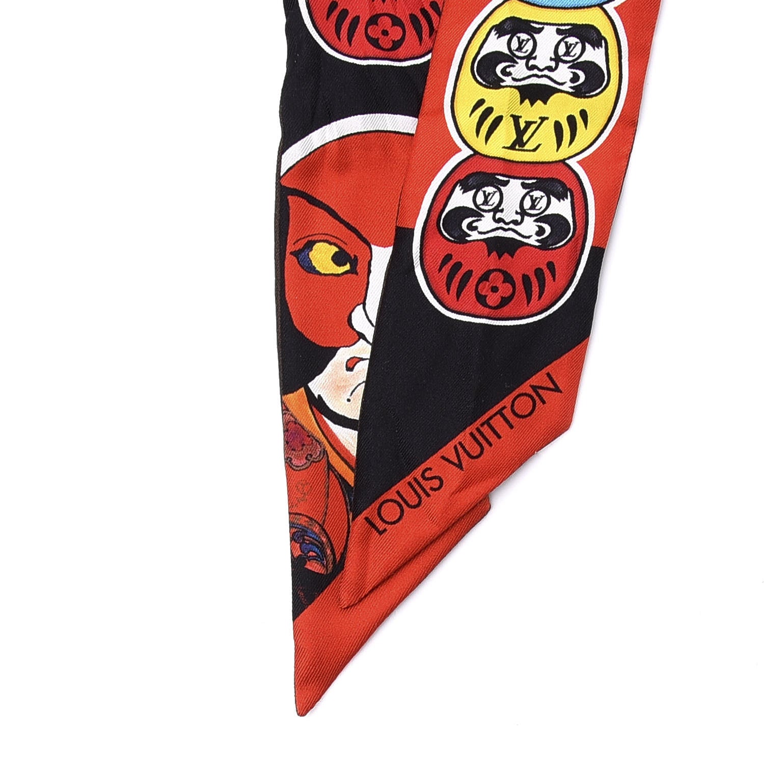 Louis Vuitton Silk Monogram Kabuki Stickers BB Bandeau Black 2 of 4