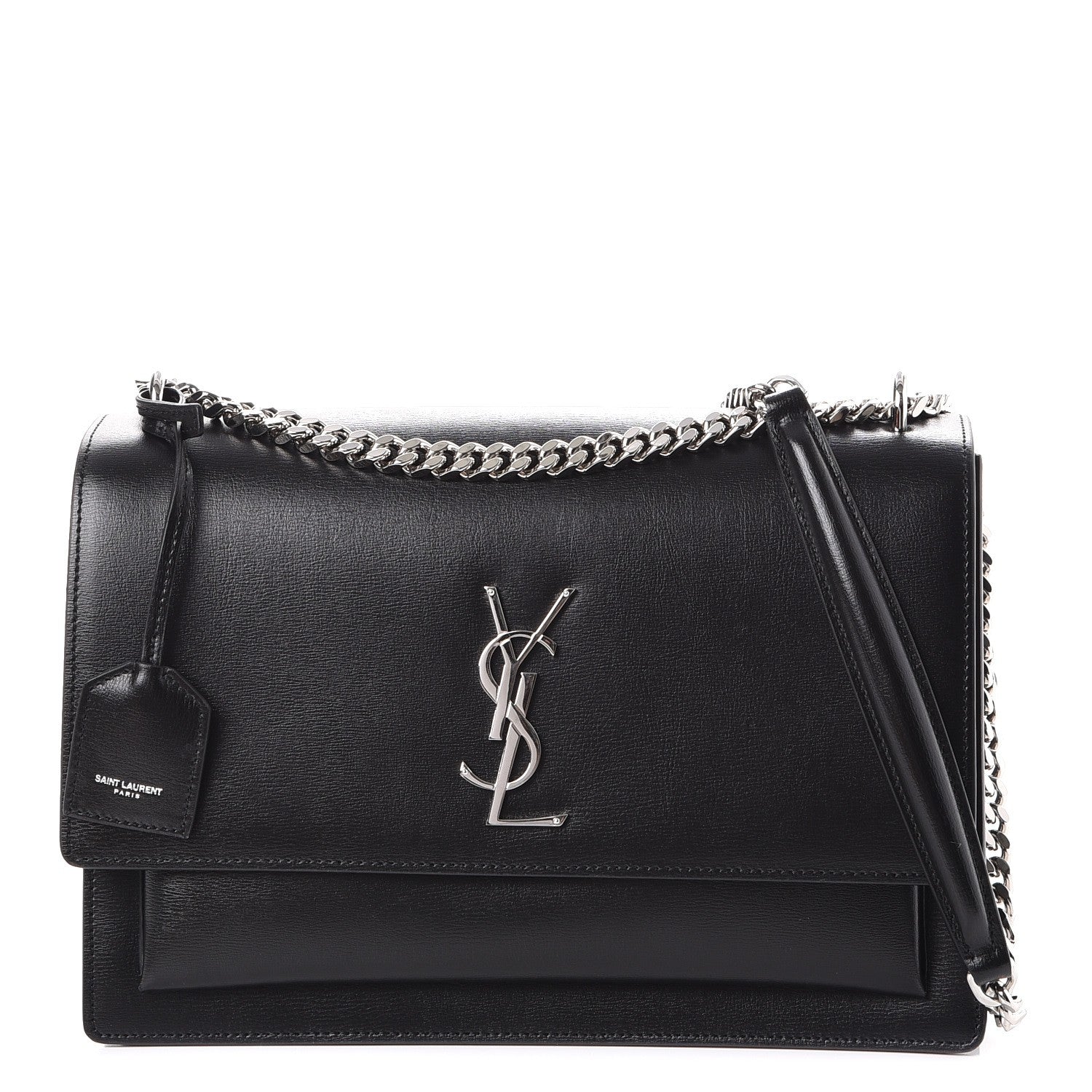 Saint Laurent Calfskin Large Monogram Sunset Black 1 of 7